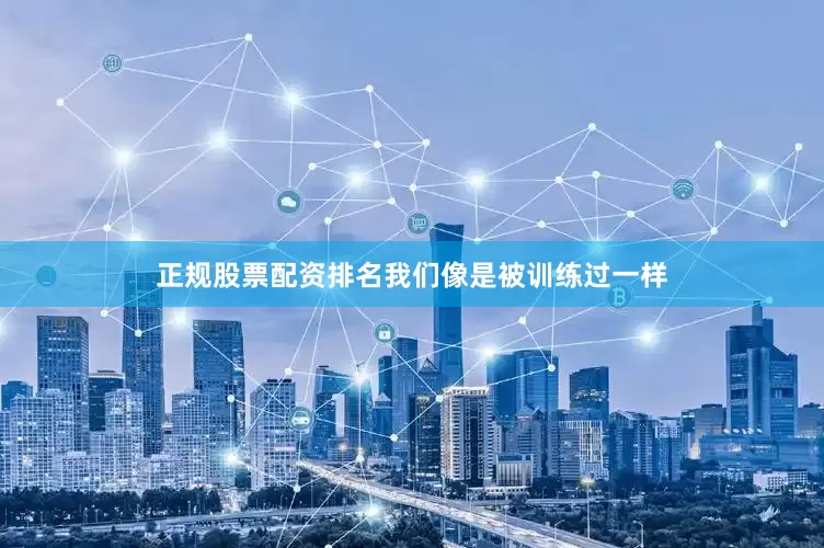 正规股票配资排名我们像是被训练过一样